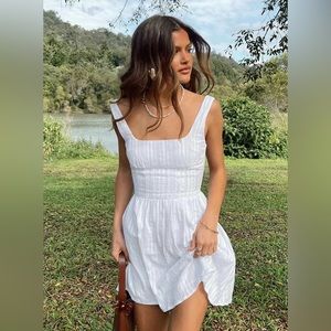 LORINDA MINI DRESS WHITE